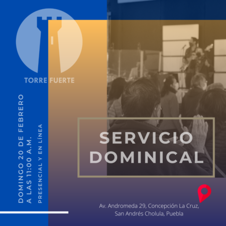 Servicio Presencial – Domingo 20 de febrero 9:00 11:00 13:00